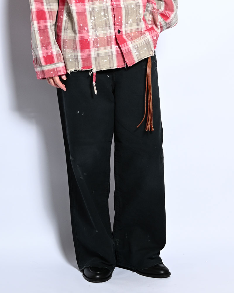 GRUNGE WORKER PANTS -BLACK-