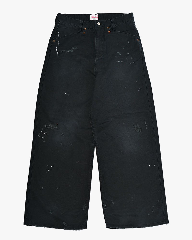 GRUNGE WORKER PANTS -BLACK-