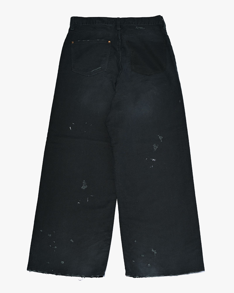 GRUNGE WORKER PANTS -BLACK-