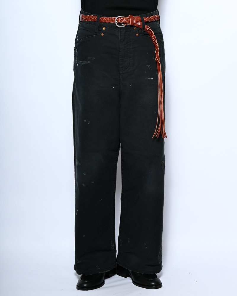 GRUNGE WORKER PANTS -BLACK-
