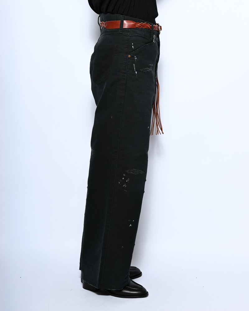 GRUNGE WORKER PANTS -BLACK-