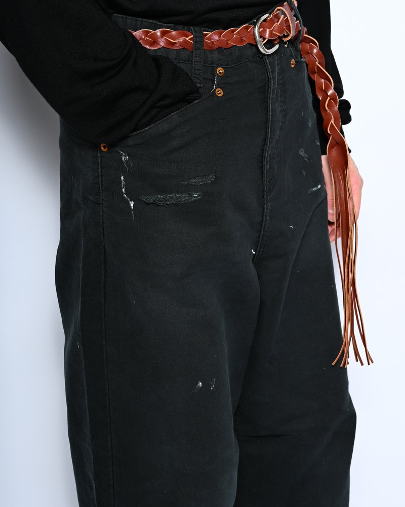 GRUNGE WORKER PANTS -BLACK-