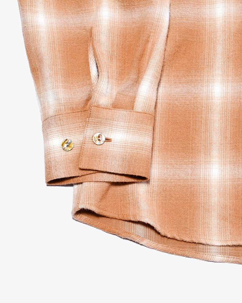 ONE BUTTON SHIRT -ORANGE-