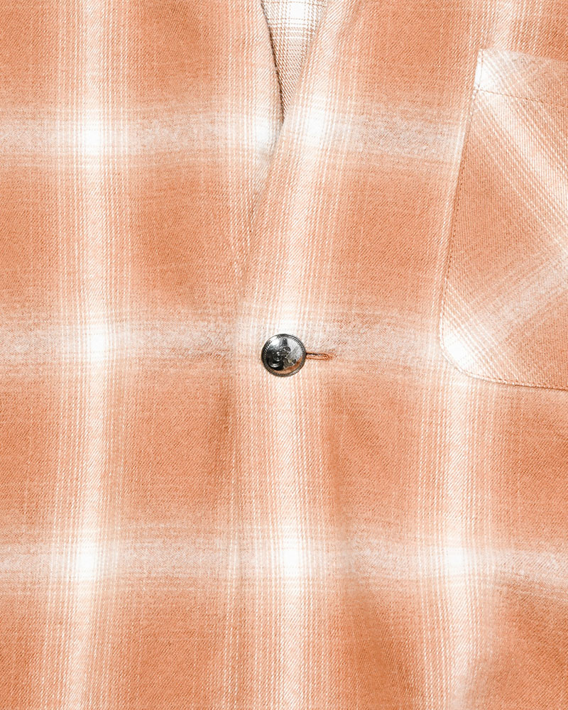 ONE BUTTON SHIRT -ORANGE-