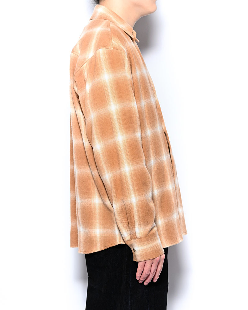 ONE BUTTON SHIRT -ORANGE-