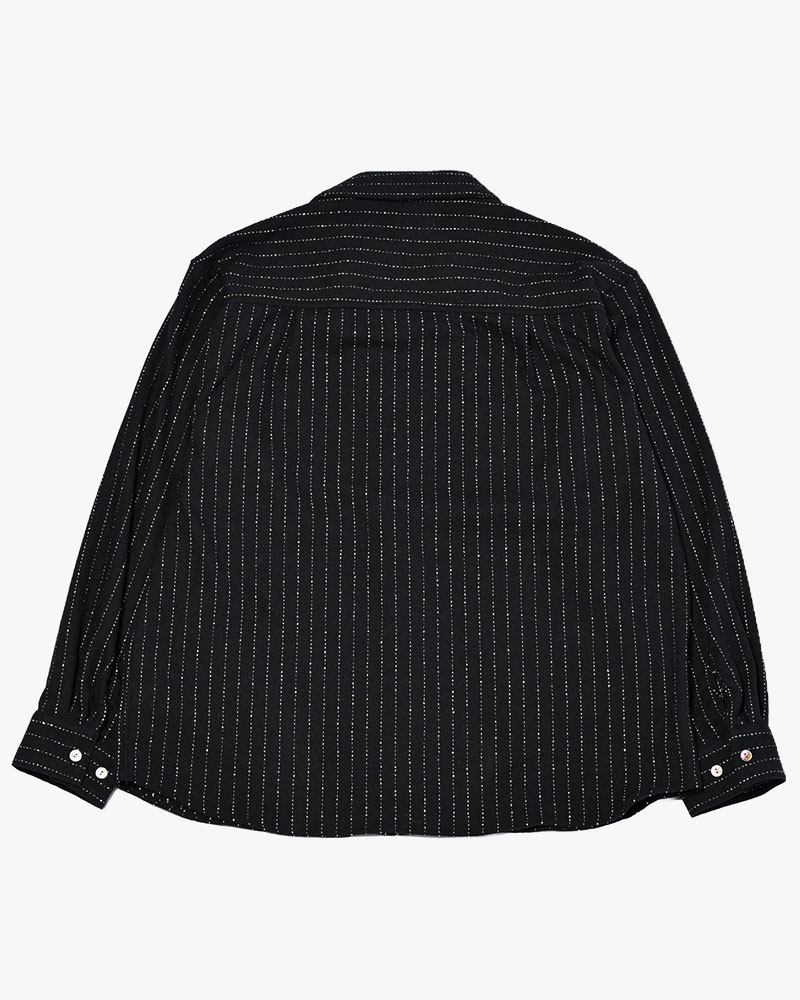 ONE BUTTON SHIRT -BLACK-