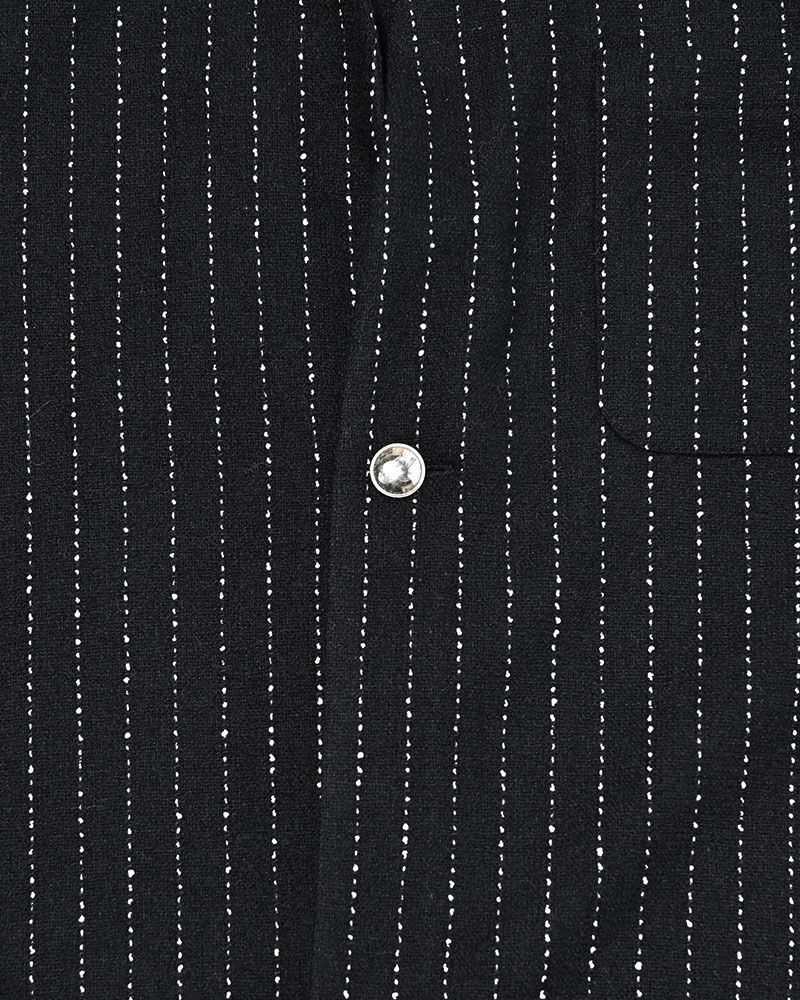 ONE BUTTON SHIRT -BLACK-