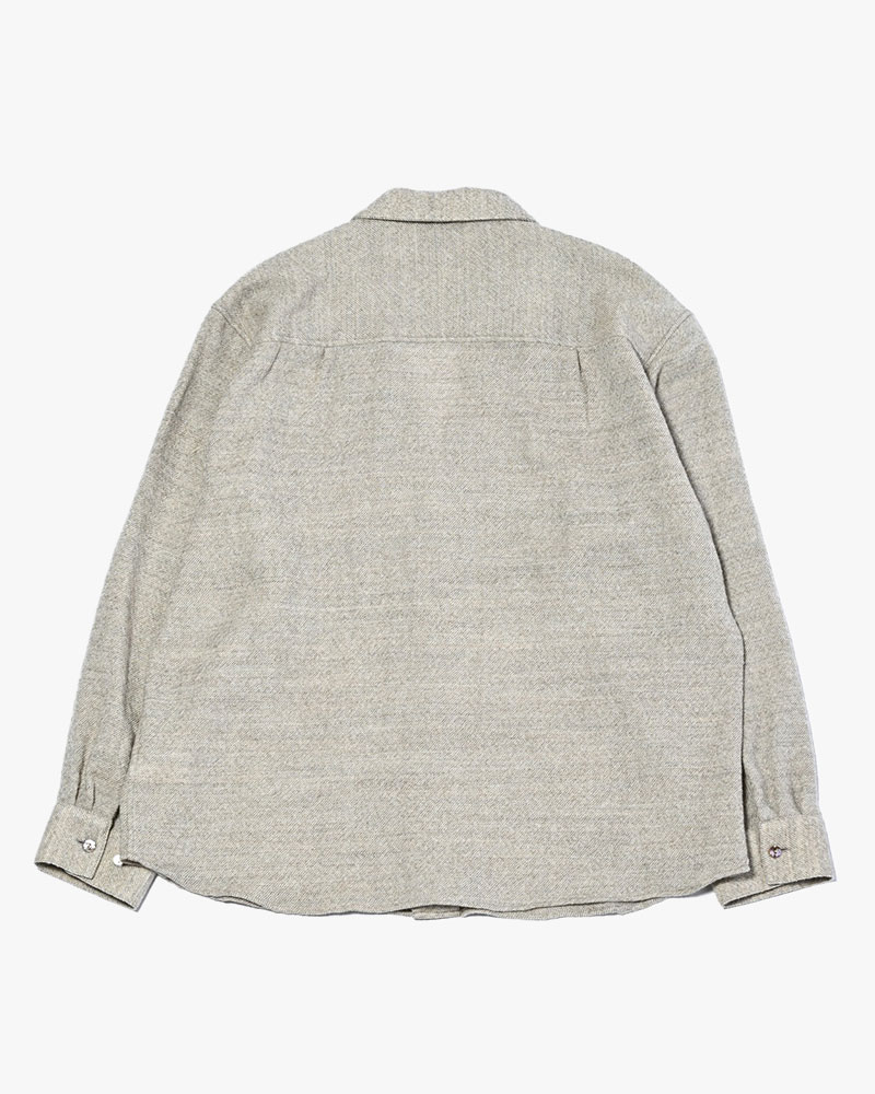 ONE BUTTON SHIRT -OFF WHITE-