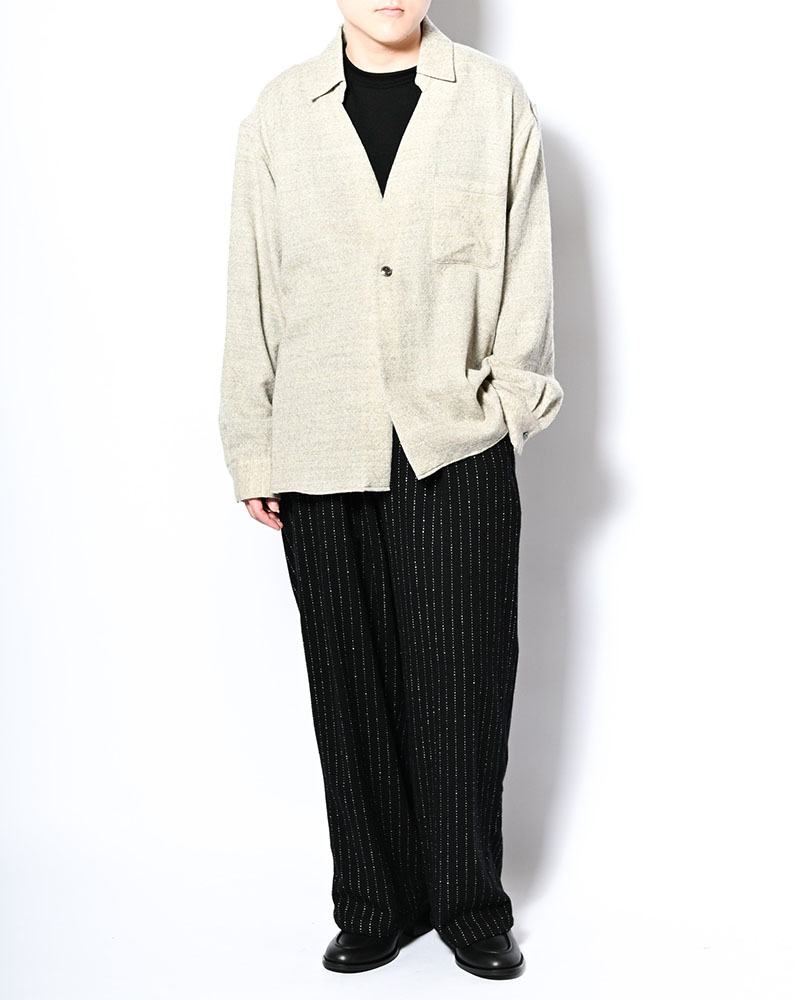 ONE BUTTON SHIRT -OFF WHITE-