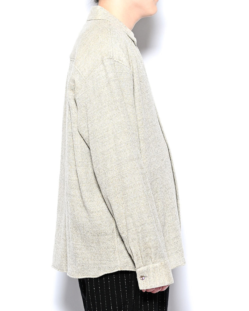 ONE BUTTON SHIRT -OFF WHITE-