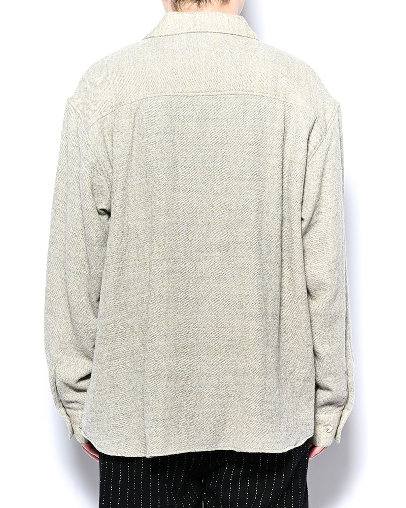 ONE BUTTON SHIRT -OFF WHITE-