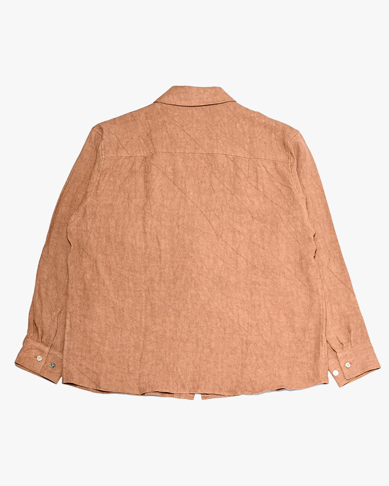 ONE BUTTON SHIRT -柿渋染-