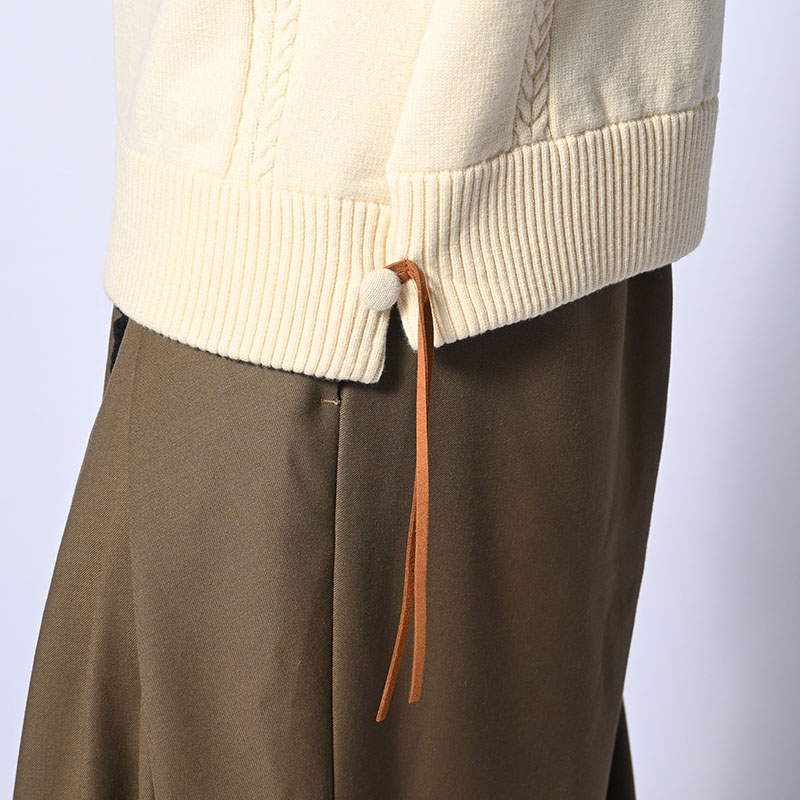 DECORATIVE FLOWER KNIT -3.COLOR-