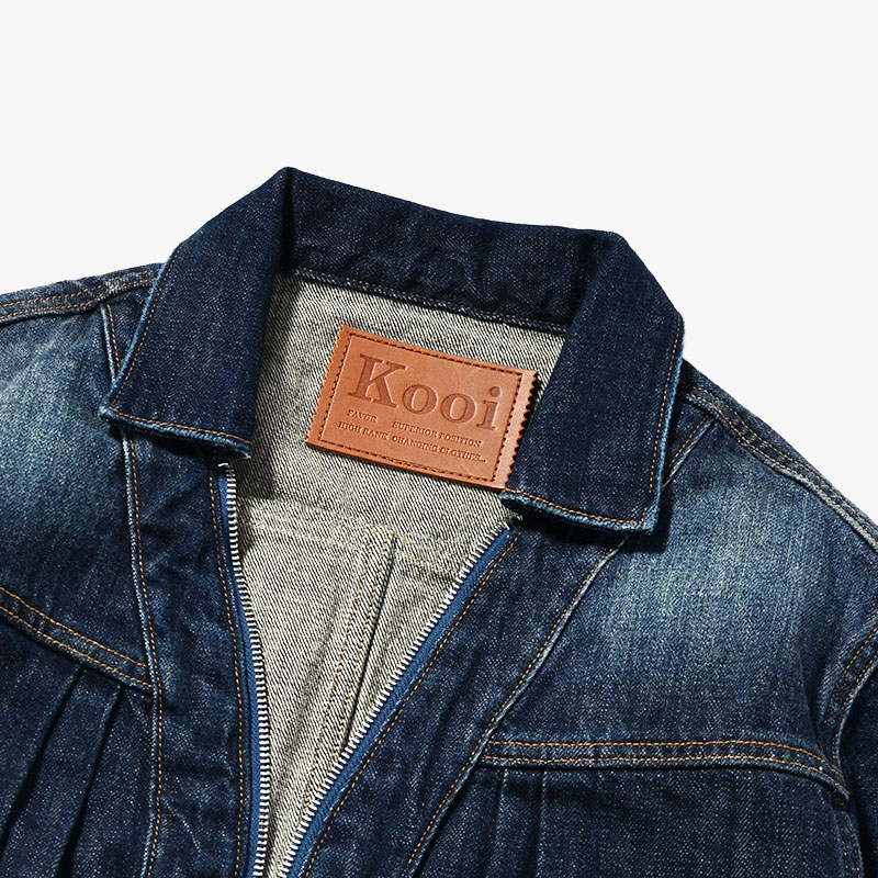 CARDIGAN ZIP DENIM JACKET -3.COLOR-