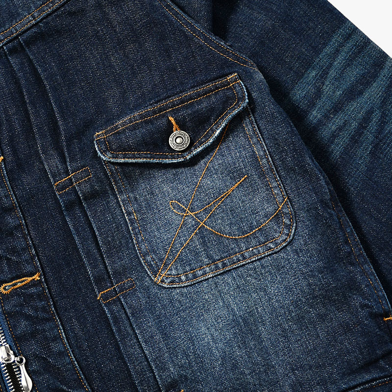 CARDIGAN ZIP DENIM JACKET -3.COLOR-