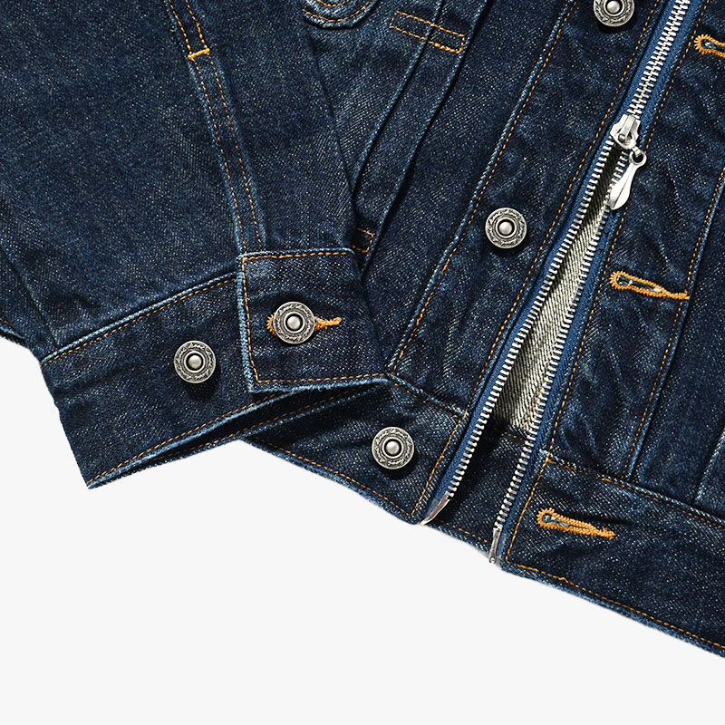 CARDIGAN ZIP DENIM JACKET -3.COLOR-