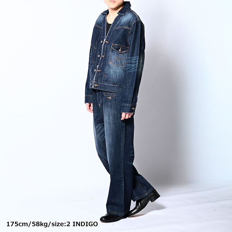 CARDIGAN ZIP DENIM JACKET -3.COLOR-