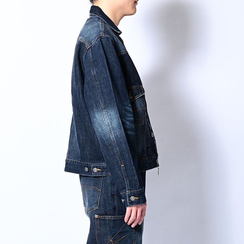 CARDIGAN ZIP DENIM JACKET -3.COLOR-