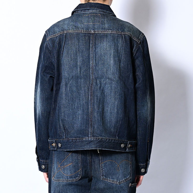 CARDIGAN ZIP DENIM JACKET -3.COLOR-