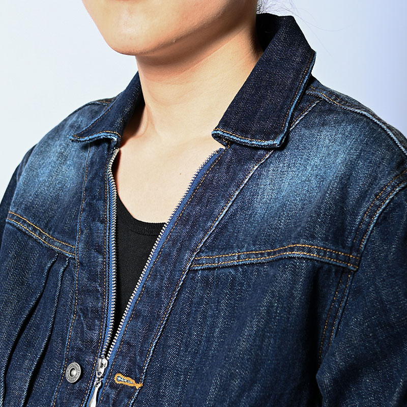 CARDIGAN ZIP DENIM JACKET -3.COLOR-