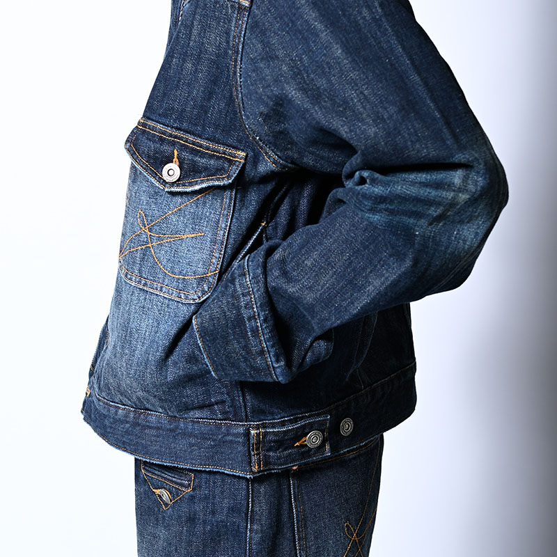 CARDIGAN ZIP DENIM JACKET -3.COLOR-