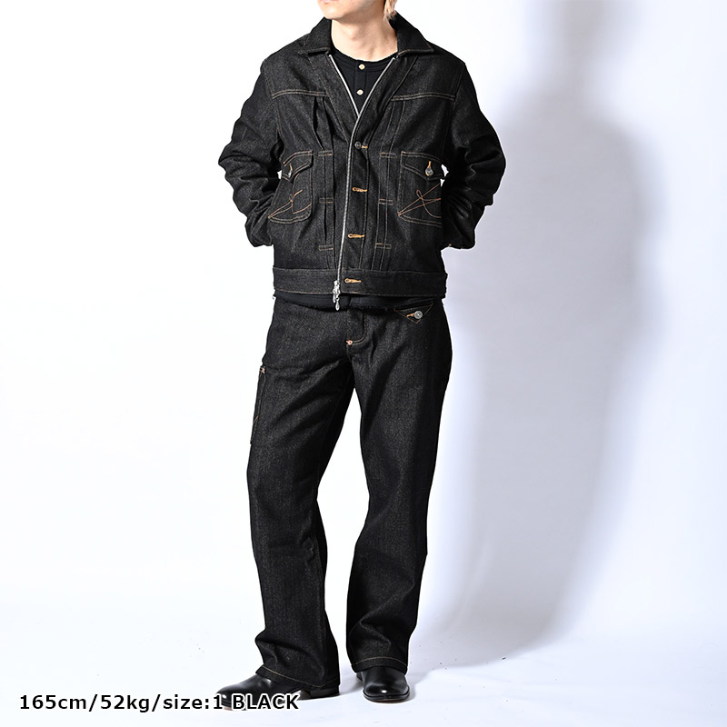 CARDIGAN ZIP DENIM JACKET -3.COLOR-