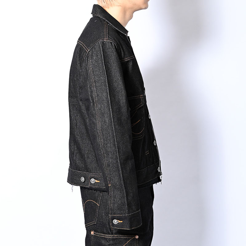 CARDIGAN ZIP DENIM JACKET -3.COLOR-