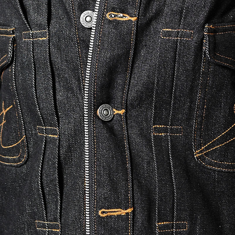 CARDIGAN ZIP DENIM JACKET -3.COLOR-