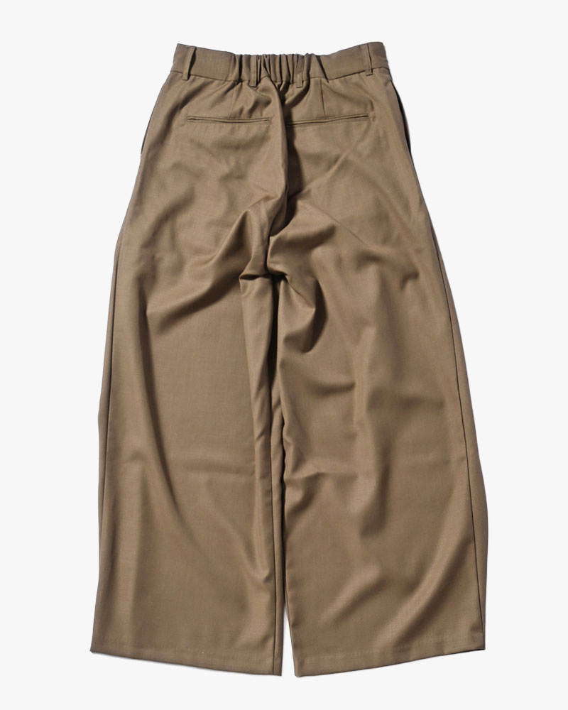 5 TUCK PANTS -KHAKI-