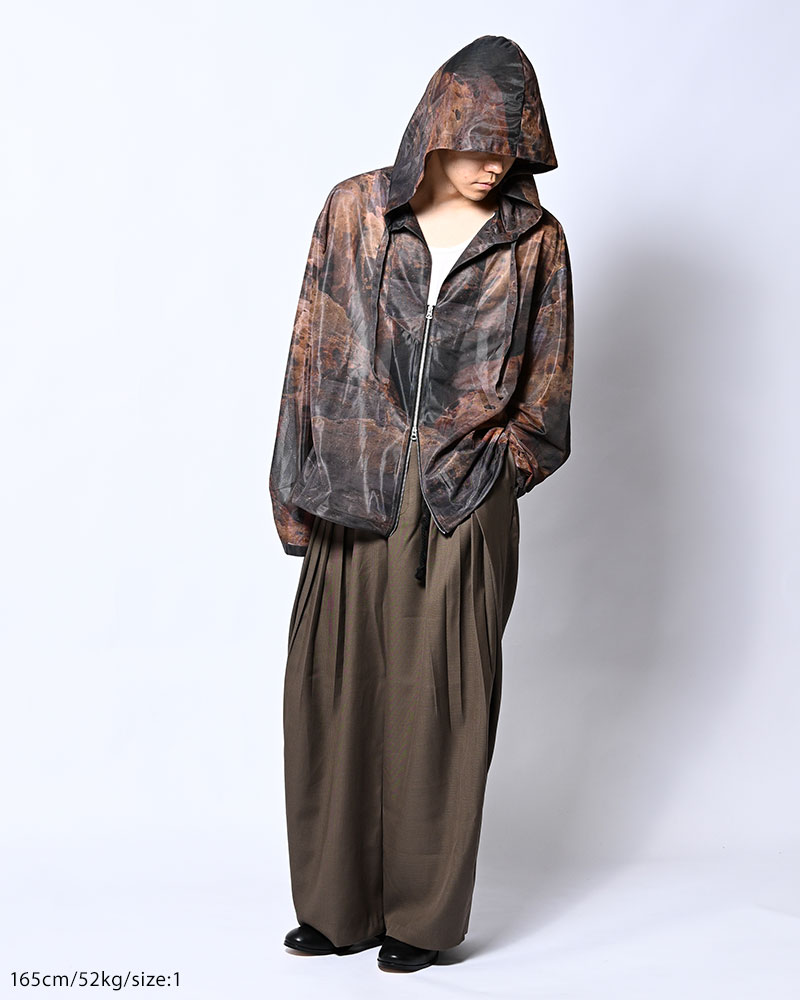 5 TUCK PANTS -GREIGE-