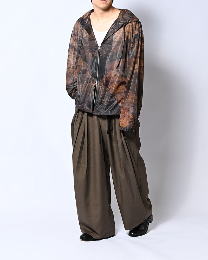 5 TUCK PANTS -GREIGE-
