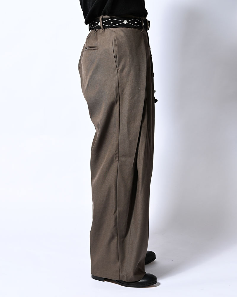 5 TUCK PANTS -GREIGE-