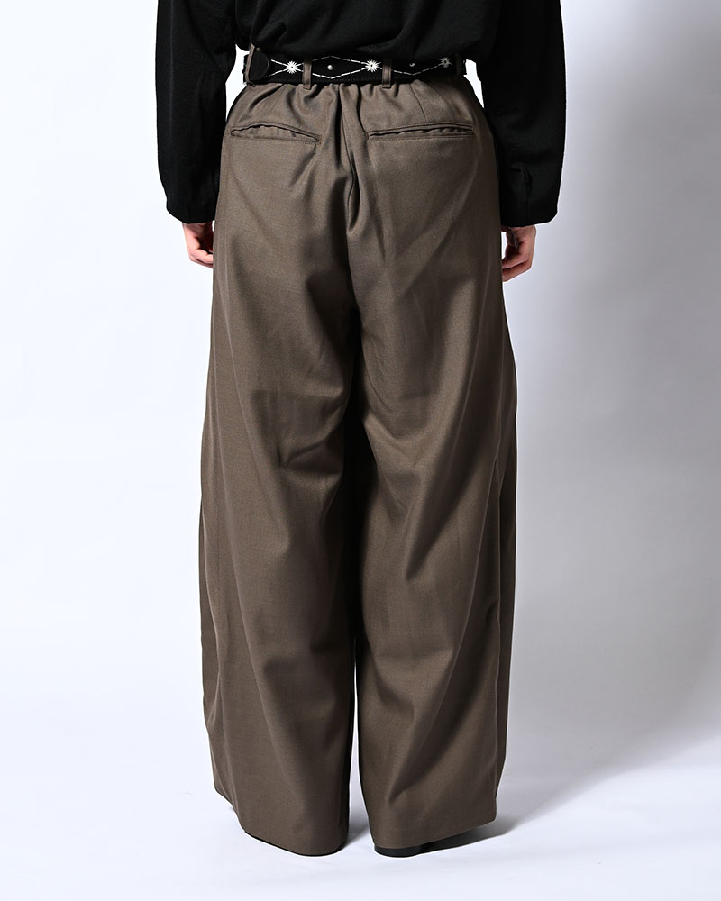 5 TUCK PANTS -GREIGE-