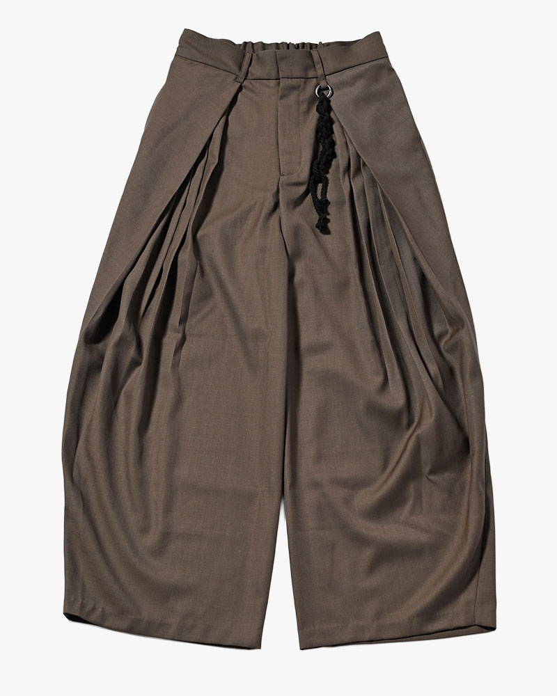 5 TUCK PANTS -GREIGE-