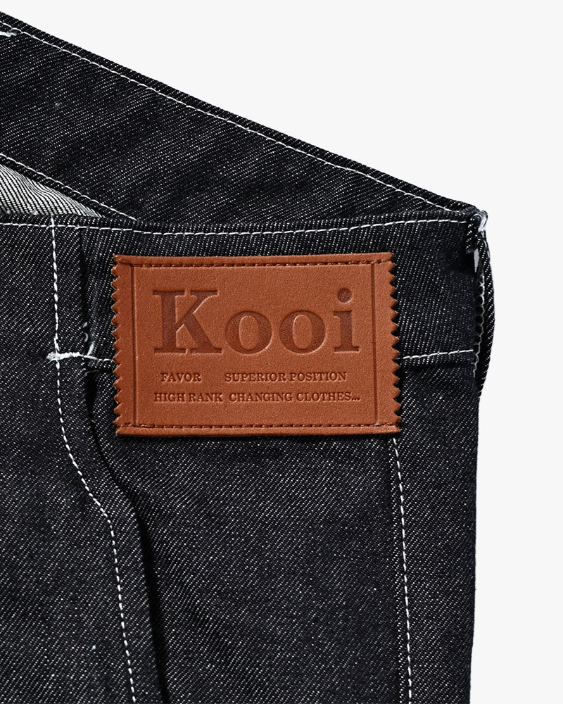 EMBOSS DENIM PANTS -INDIGO-