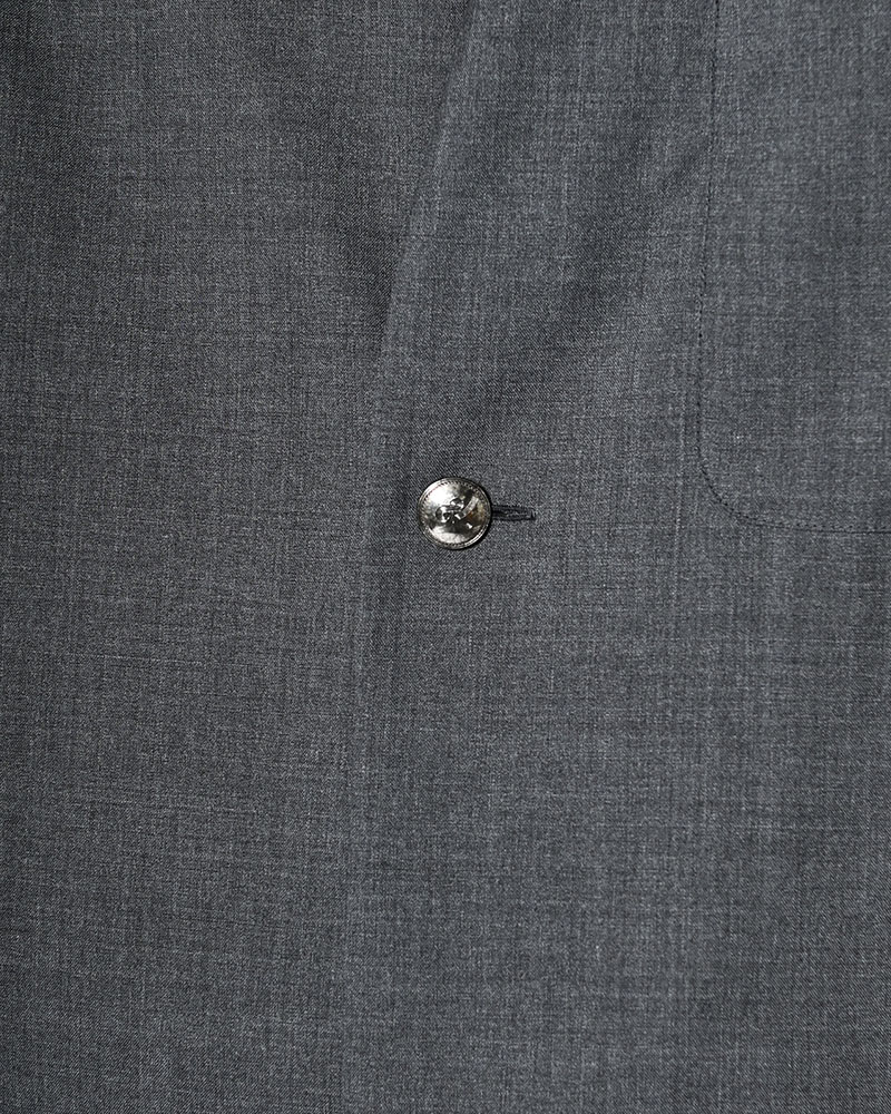 ONE BUTTON SHIRT -WASHABLE WOOL-
