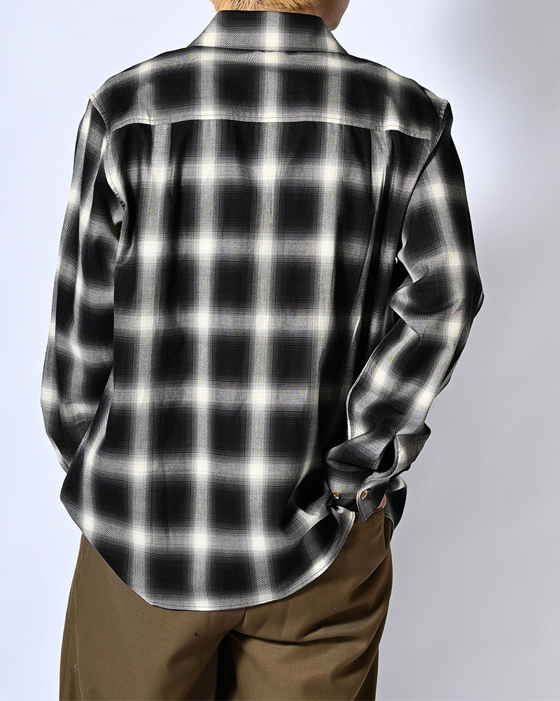 ONE BUTTON SHIRT -COTTON OMBLE CHECK-