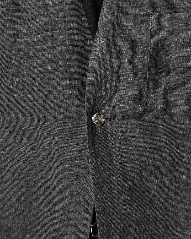 ONE BUTTON SHIRT -炭染-