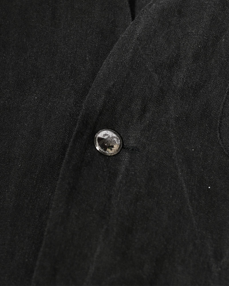 ONE BUTTON SHIRT -炭染-