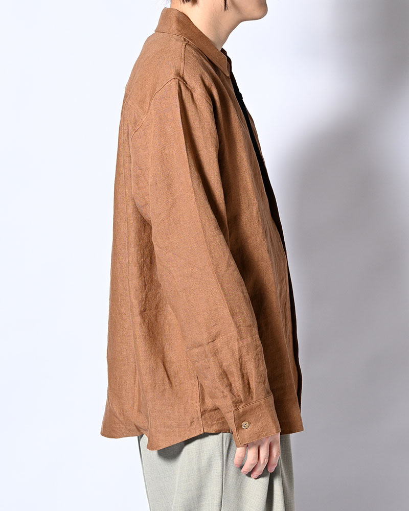 ONE BUTTON SHIRT -柿渋染-