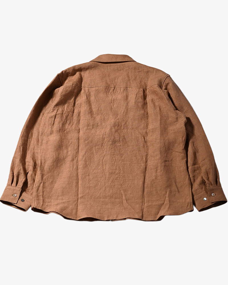 ONE BUTTON SHIRT -柿渋染-