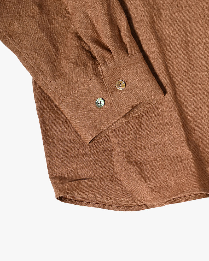 ONE BUTTON SHIRT -柿渋染-