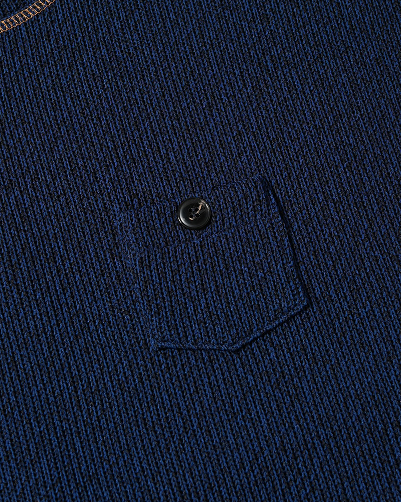 QUARTER GAUZE LOCK STITCH TEE -NAVY-