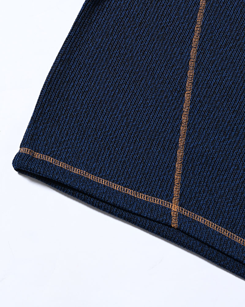QUARTER GAUZE LOCK STITCH TEE -NAVY-