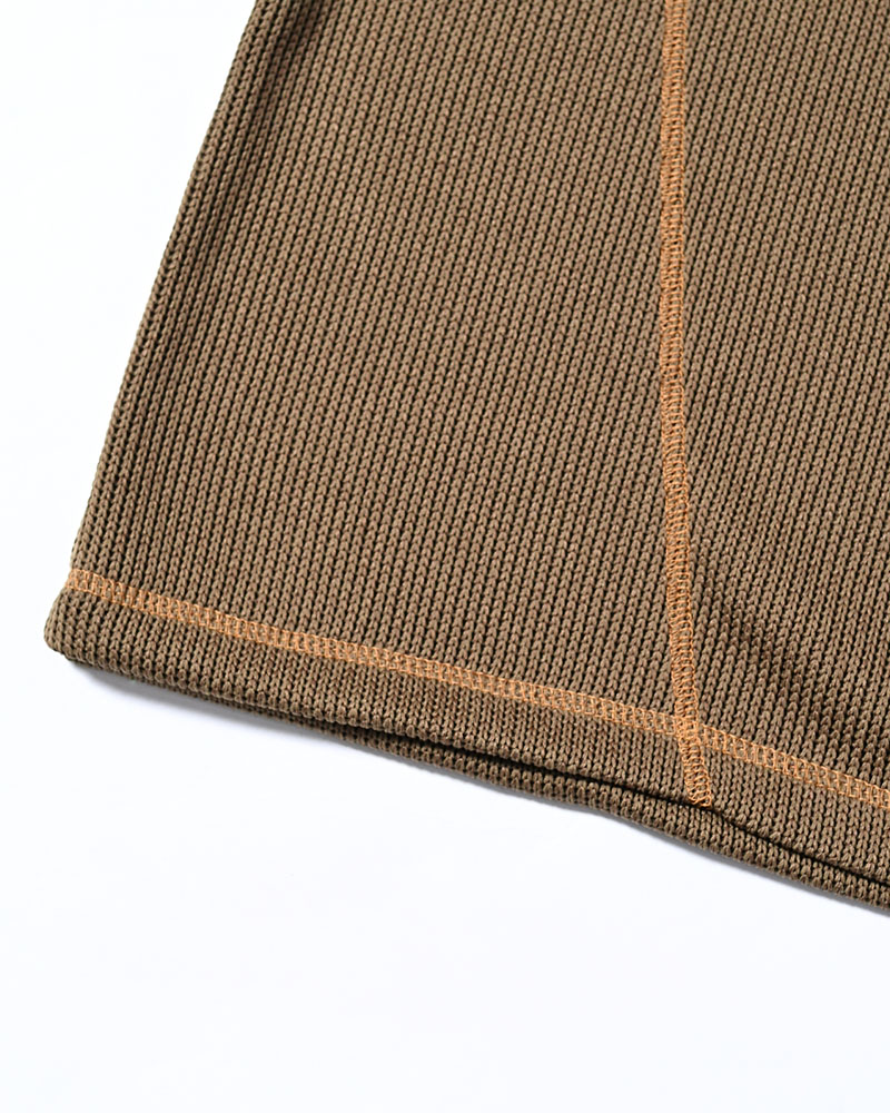 QUARTER GAUZE LOCK STITCH TEE -KHAKI-