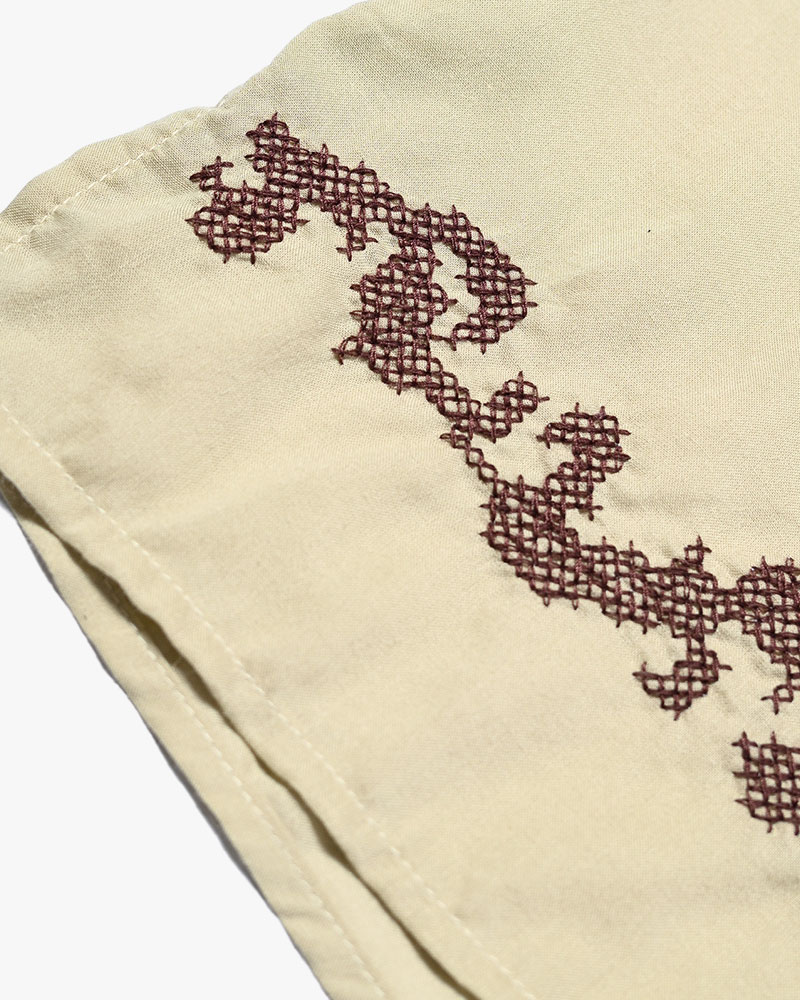 CROSS STITCH ORNAMENT SHIRT -MINT-