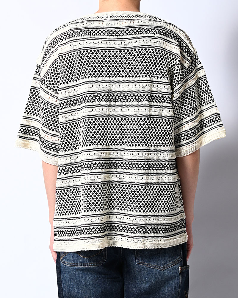 ORIENTAL JQ KNIT TEE -OFF WHITE-