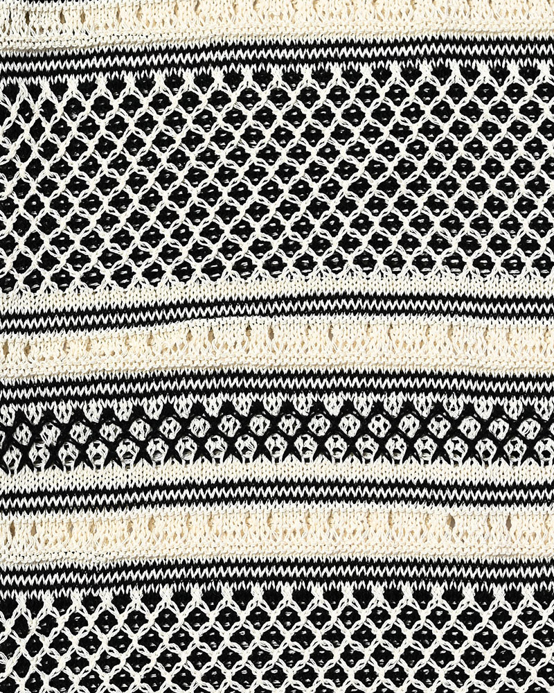 ORIENTAL JQ KNIT TEE -OFF WHITE-