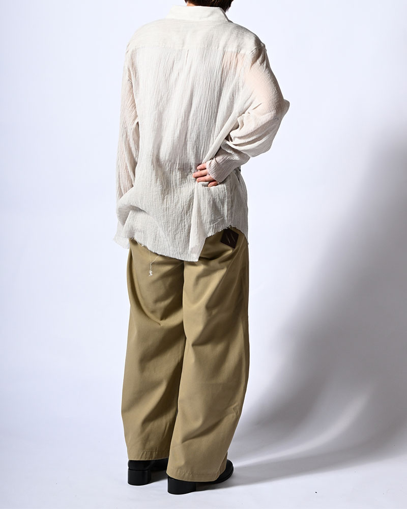 HOLDER CURVE PANTS -BEIGE-