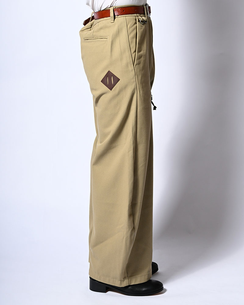 HOLDER CURVE PANTS -BEIGE-